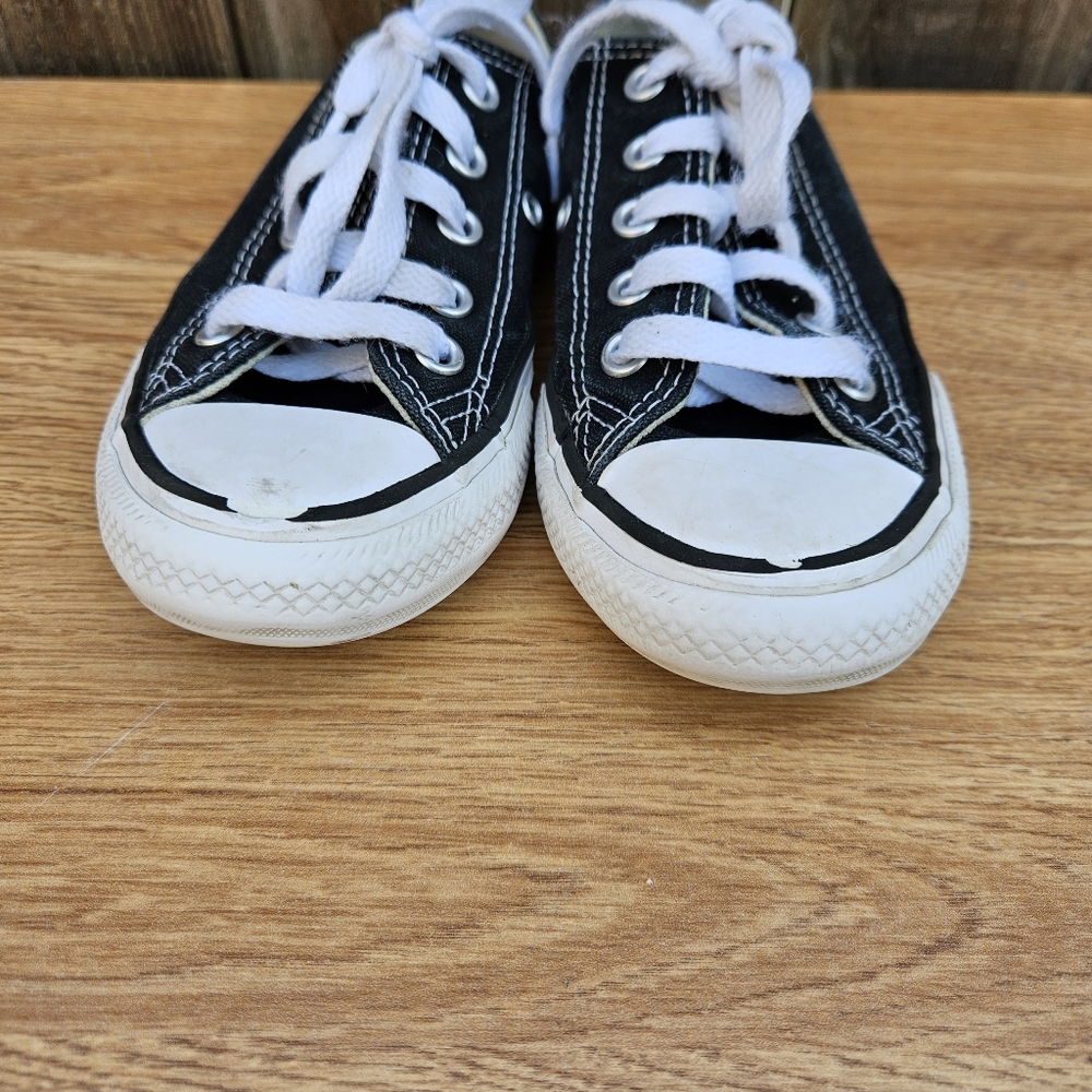 Converse All Star Black and White Canvas Sneakers Unisex Size 11.5 - Picture 13 of 16